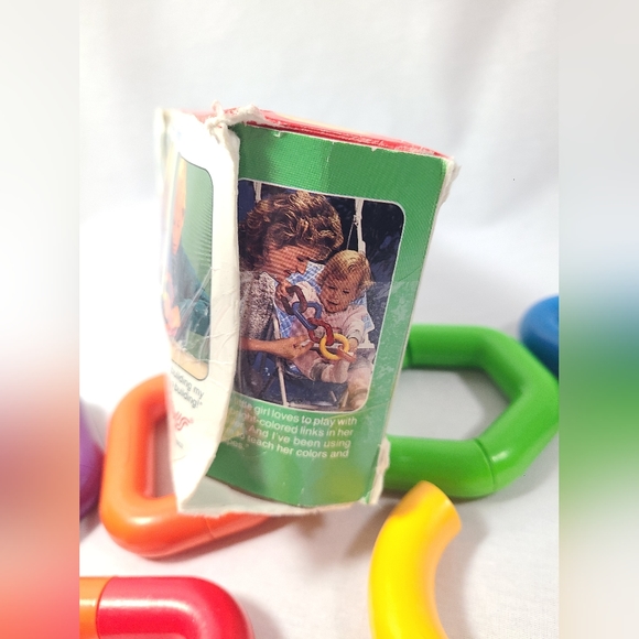 Vintage Tupperware Tupper Toys Link -A -Lot Learning Toy With Original Box - Picture 5 of 6